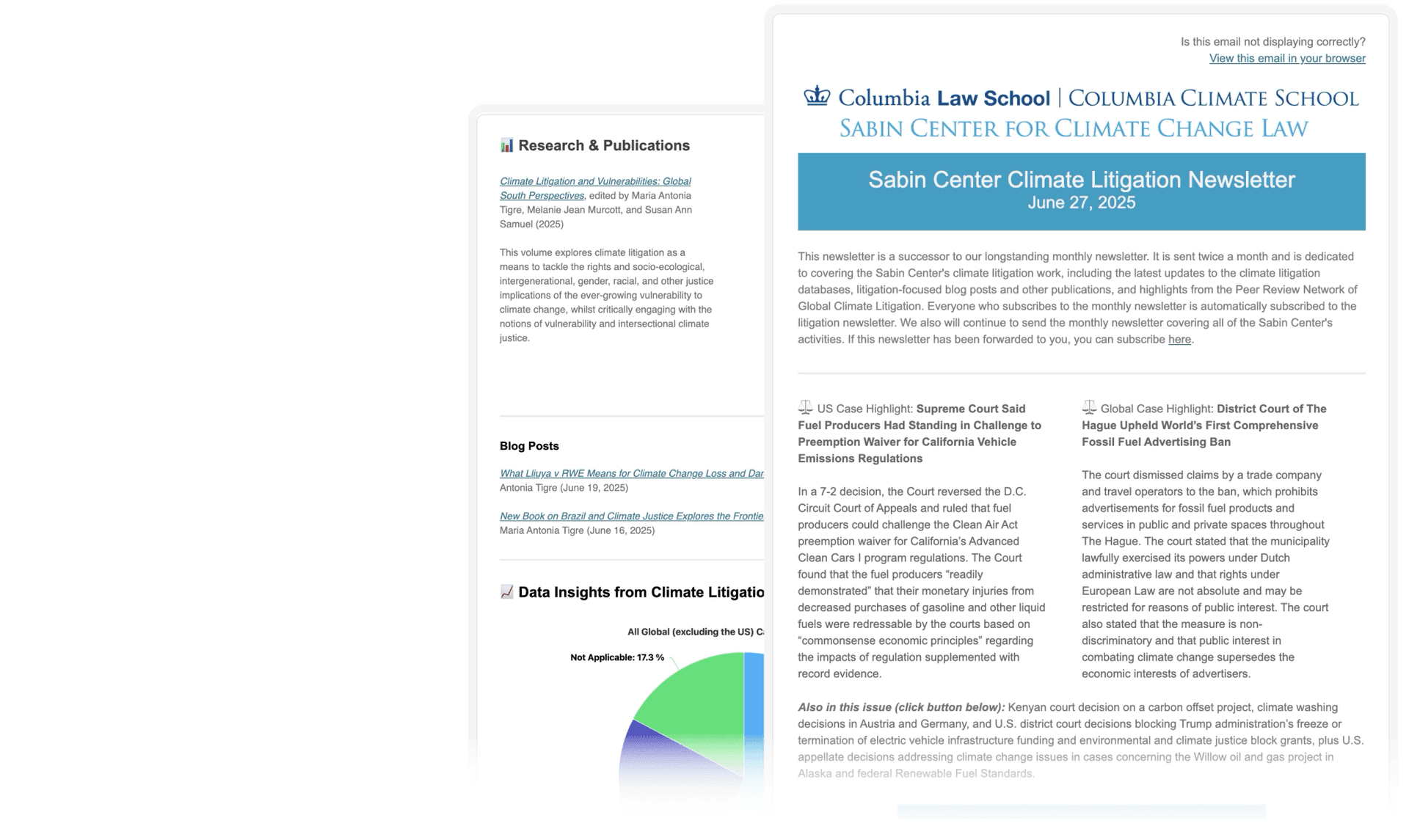 Climate Case Chart newsletter